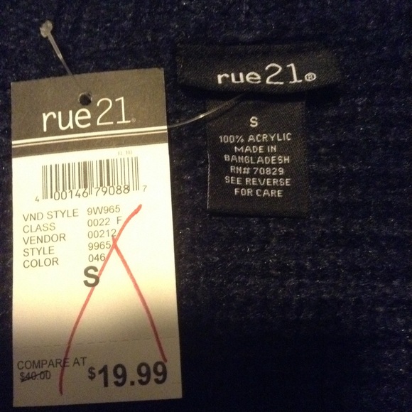 Rue 21 navy blue sweater - Picture 3 of 6